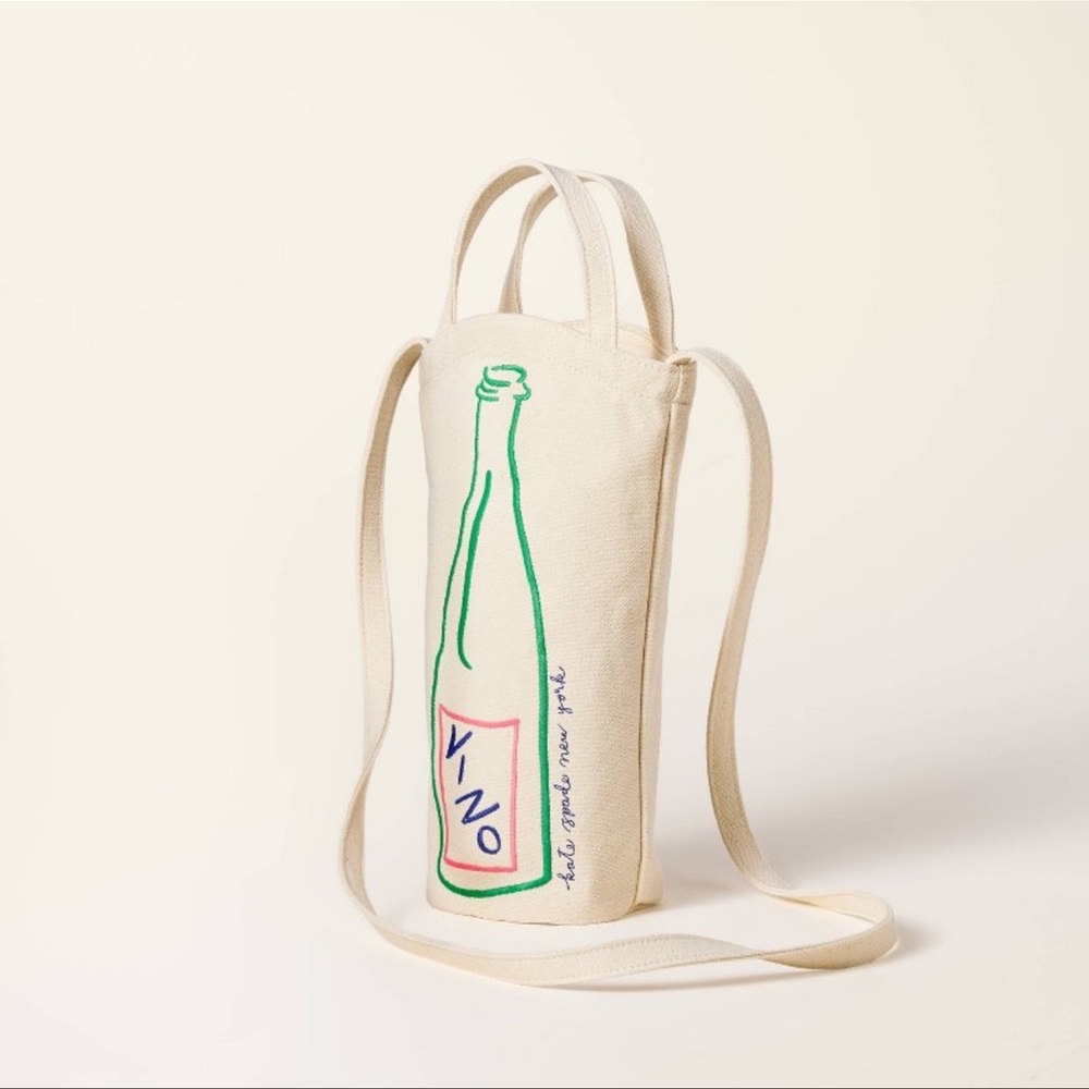 Kate Spade Limited Edition Canvas Wine Bottle Tote